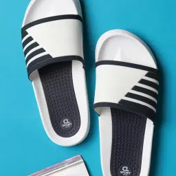 Carlton London Men's White Slides-image-11