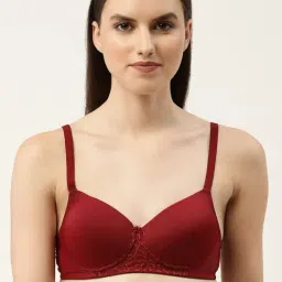 Leading Lady Maroon Full Coverage T-Shirt Bra-picture-45
