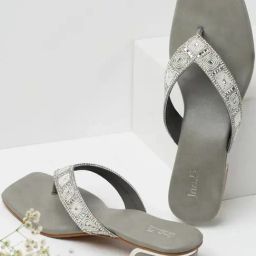 Inc.5 Women's Silver Thong Sandals-image-81