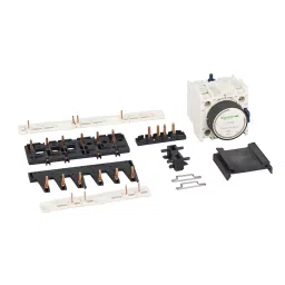 Schneider Electric Starter Assembly for 3 x contactors LC1D09-D38 Star Identical, with Time Delay Block, LAD91217 image 1