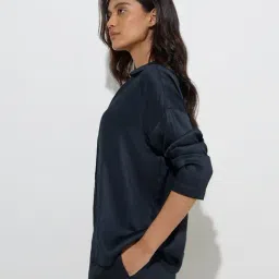 Wunderlove by Westside Solid Black Shirt-image-34