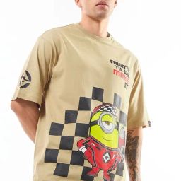 Bewakoof Brown Relaxed Fit Graphic T-Shirt-image-35
