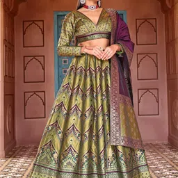 PURVAJA Ready to Wear Lehenga & Unstitched Blouse With Dupatta-43