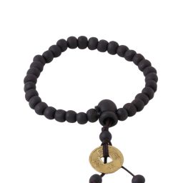 NVR Black Beaded Elasticated Rakhi with Roli Chawal image 3