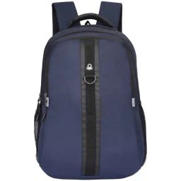 United Colors of Benetton Thunderbolt 23 Navy Laptop Backpack-image-33