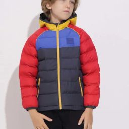 Jack & Jones Junior Boys Multicolor Color Block Full Sleeves Puffer Jacket-image-73
