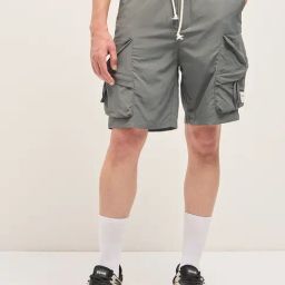 The Bear House Grey Regular Fit Solid Shorts-picture-8