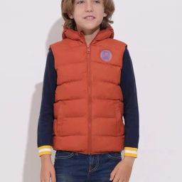 Jack & Jones Junior Boys Red Ochre Applique Puffer Jacket-picture-31