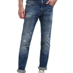 Tommy Hilfiger Blue Cotton Solid Men Slim Fit Jeans-image-18
