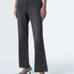 LOV by Westside Grey Straight-Fit High-Rise Jeans-picture-4