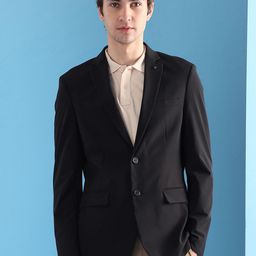 Arrow Slim-Fit Single Breasted Notched Lapel Formal Blazer-image-90