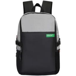 United Colors of Benetton Kaizen 27 Black & Grey Laptop Backpack-42