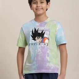 Kidsville Dragon Ball Z Printed Multicolor Regular Fit T-Shirt For Boys-image-70