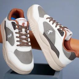 Red Tape Men's Down Town Dapper Brown & Orange Casual Sneakers-image-82