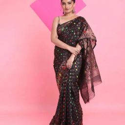 Arhi Black Woven Saree-23