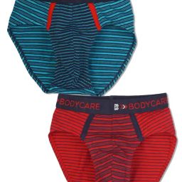 Bodycare Boys Multi Cotton Striped Brief (Pack Of 2)-image-22