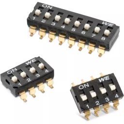 WURTH ELEKTRONIK 1 Way Surface Mount DIP Switch SPST Raised Actuator, 418121270812 (Pack of 800)-image-77
