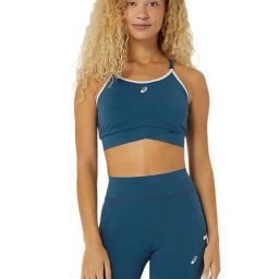 Asics Blue Plain Sports Bra-image-87