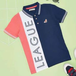 Pantaloons Junior Boys Fresh Salmon Cotton Color Block T-Shirts-picture-12