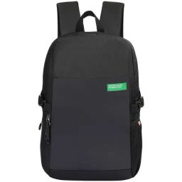 United Colors of Benetton Kaizen 27 Black Laptop Backpack-43