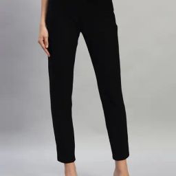 Cantabil Black Plain Jeggings-picture-11