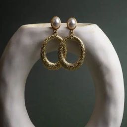 Jewelz Western Style Round Earrings With Pearls for Girls & Women-17