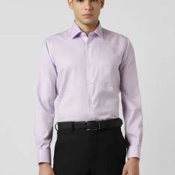 Van Heusen Purple Cotton Regular Fit Shirt-image-73