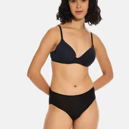 Butt-Chique Stretch Tencel Hipster Panty Brief Full Back Coverage, Mid-Rise Brief-image-6