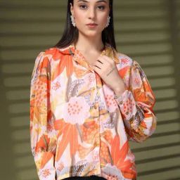 Melon By plusS Orange Printed Shirt-picture-45
