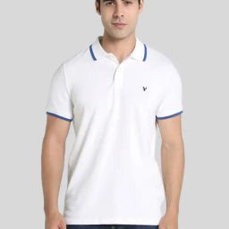 American Eagle White Cotton Slim Fit Polo T-Shirt-image-55