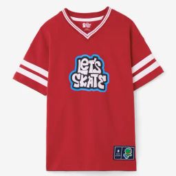 The Souled Store Boys Red Let's Skate Oversized T-Shirts-image-37