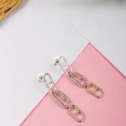 Jewelz Style Stone Studded Dangler Earrings for Girls & Women-image-37
