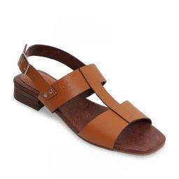 Kickers Women's BUCLY-IN Tan Ankle Strap Sandals-image-79