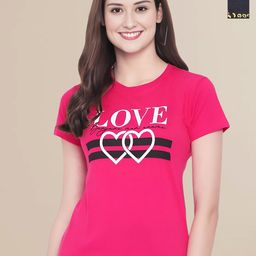 Mast & Harbour Women Typography 2 Printed Applique T-shirt-picture-25