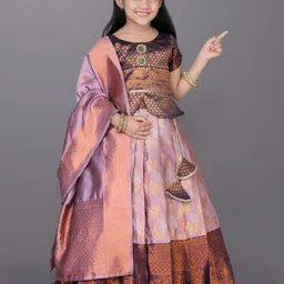 satyamfab Girls Ready to Wear Lehenga & Blouse With Dupatta-image-17