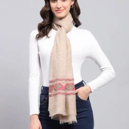 Monte Carlo Beige Printed Stole-picture-13