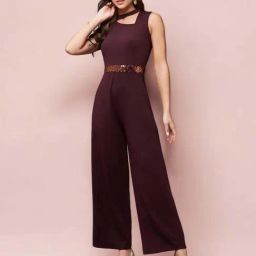 Miss Chase Wine Collared Sleeveless Asymmetric Neck Cut Out Regular Length Jumpsuit-picture-24