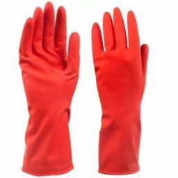 SSWW Natural Rubber Reusable Hand Gloves, Red Free Size, (Pack of 100 Pair)-image-78