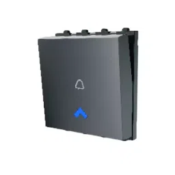 Cona ESTELLA Dual Bell Push With Blue LED Indicator 10 AX Black 19036-picture-17