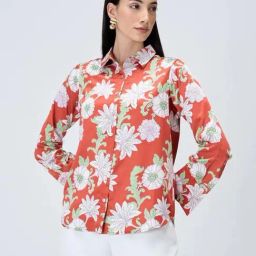 SALT Attire Maroon Floral Shirt-image-69