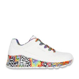 Skechers Women's UNO - MINI DRIP Pearl White Sneakers-image-76