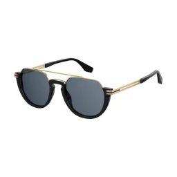 Marc Jacobs Blue Round Sunglasses For Men-image-32
