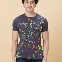 Being Human Grey Regular Fit Printed T-Shirts-image-51