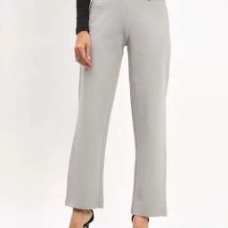 SALT Attire Grey Plain Trousers-image-70