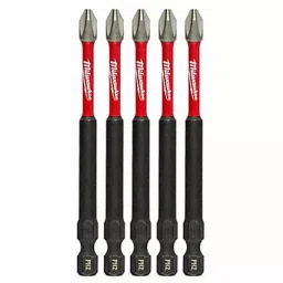 Milwaukee Insert Bit 1/4 Phillips 3-1/2 5 Pcs, 10Z780-19