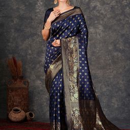 KALINI Woven Design Zari Banarasi Saree-image-79