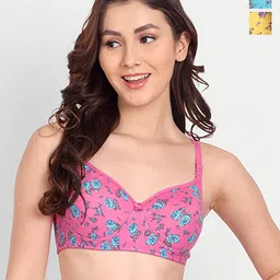 Liigne Pack Of 3 Printed Full Coverage Lightly Padded Everyday Bras With All Day Comfort-image-18