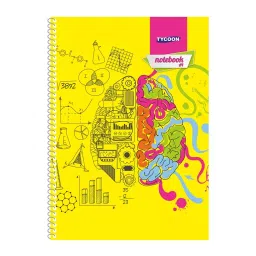 Tycoon Spiral Notebook A4 size 160 Pages 60 GSM (Pack of 10)-16