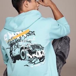 The Roadster Life Co. Graphic Printed Relaxed Fit Hooded Pullover Sweatshirt-image-35