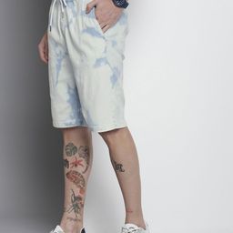 The Indian Garage Co Men Faded Denim Shorts-image-79
